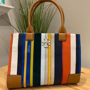 Colorblock Striped Tory Burch Purse